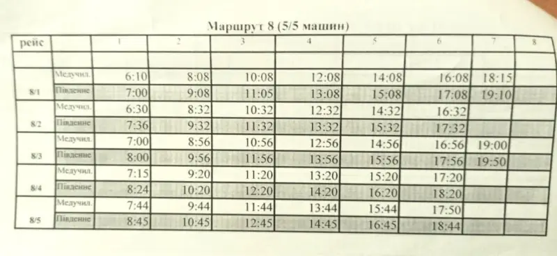 У Павлограді змінили графіки руху автобусів №1 і №8 на 14 липня