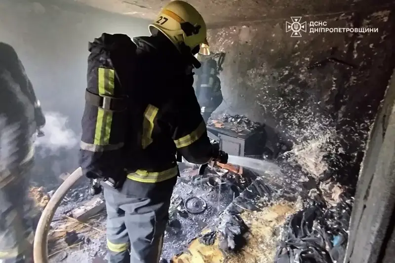 У Павлограді під час пожежі в приватному будинку загинула жінка